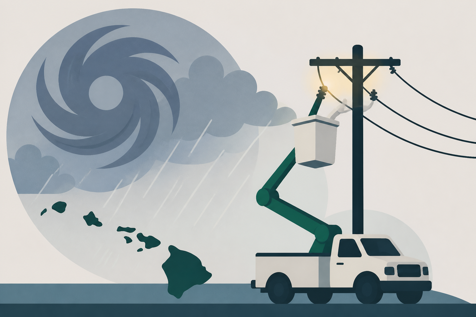 HECO crews continue to restore power to thousands of residents after Tropical Storm Lala