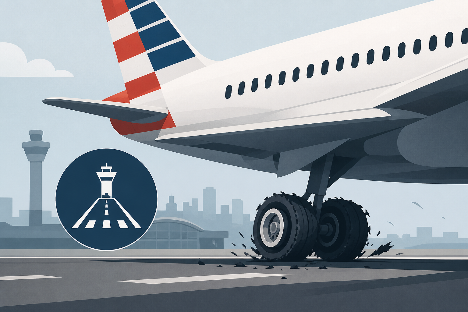 American Airlines flight blows 2 tires upon landing at Chicago O'Hare: FAA