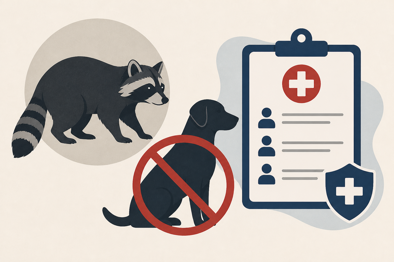 Dog euthanized, 3 people treated after exposure to rabid raccoon