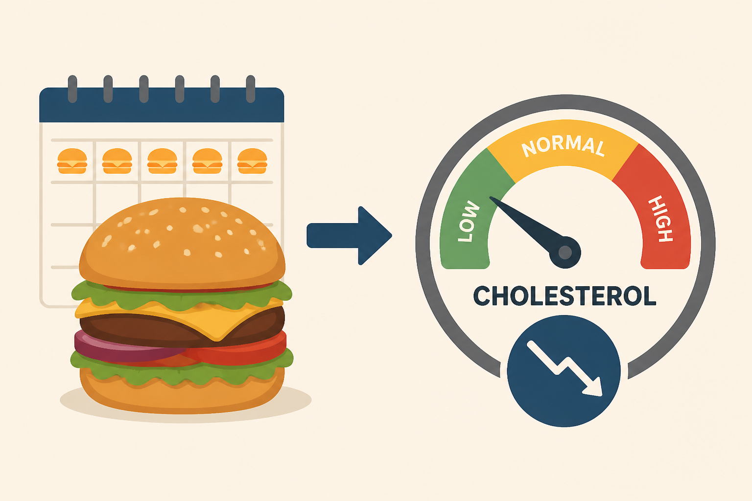 Men ate 5 burgers a week, how their cholesterol changed was surprising