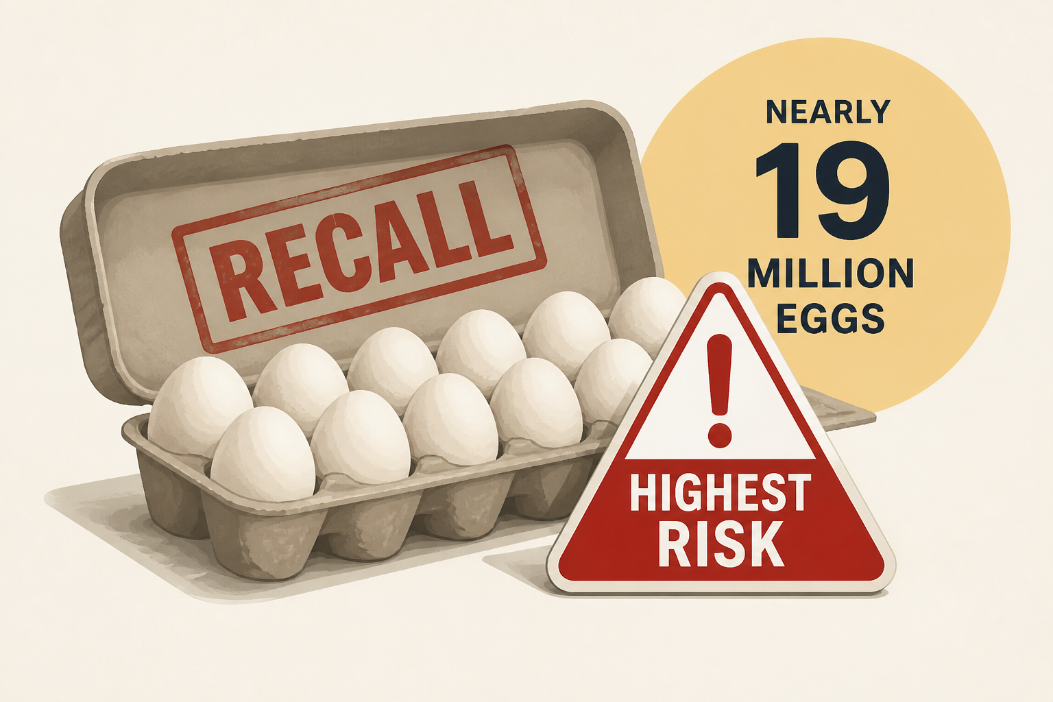 FDA egg recall: Nearly 19 million eggs get highest-risk classification