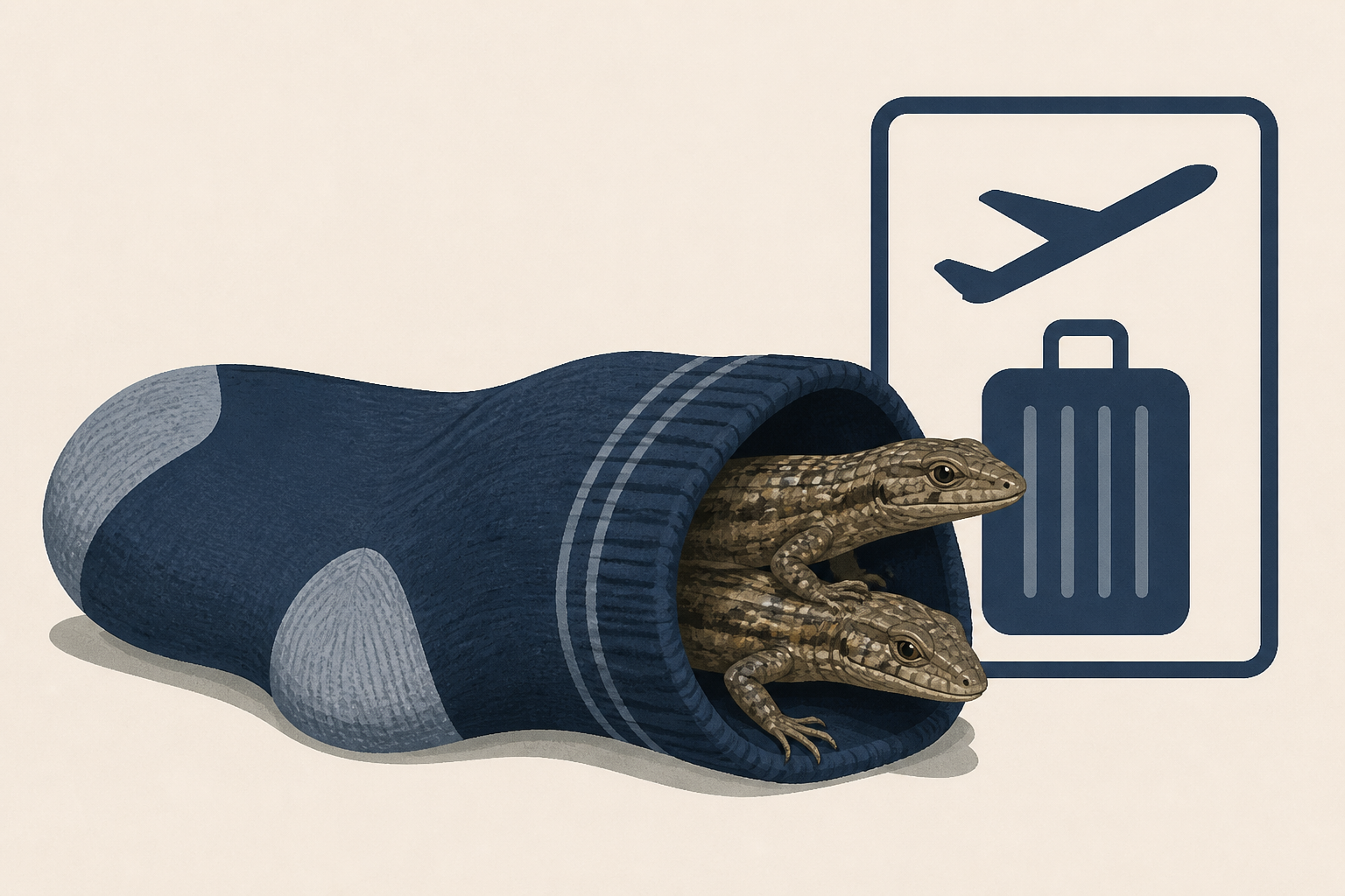 Mexican alligator lizards found smuggled in traveler's socks at Tokyo airport