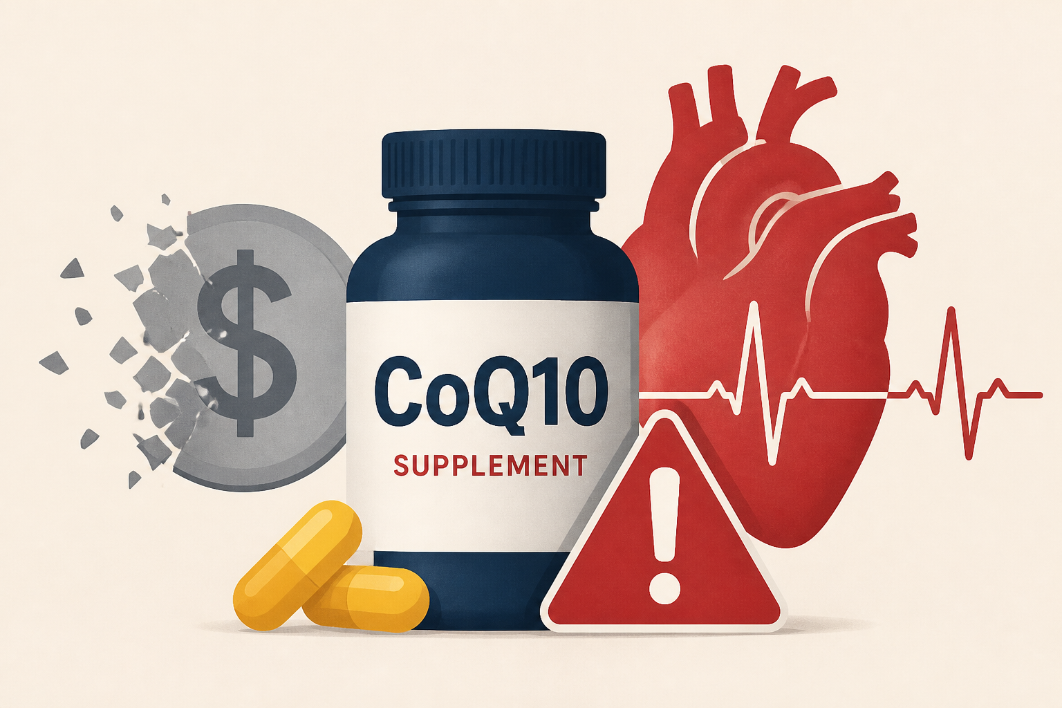 Cardiologists Warn: CoQ10 Supplements May Harm Heart Health and Waste Your Money