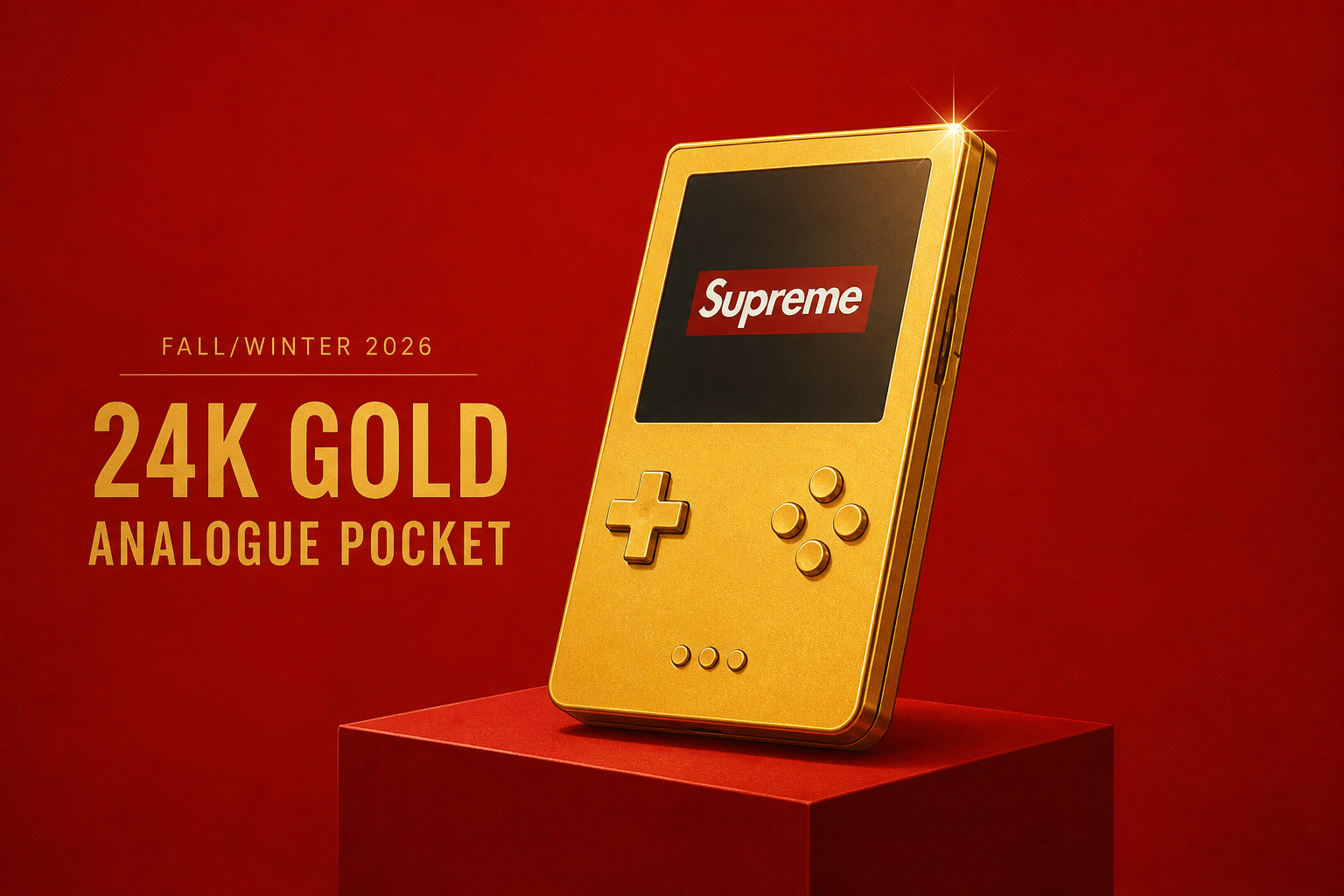 Supreme’s 2026 Fall/Winter Collection Features a 24K Gold Analogue Pocket