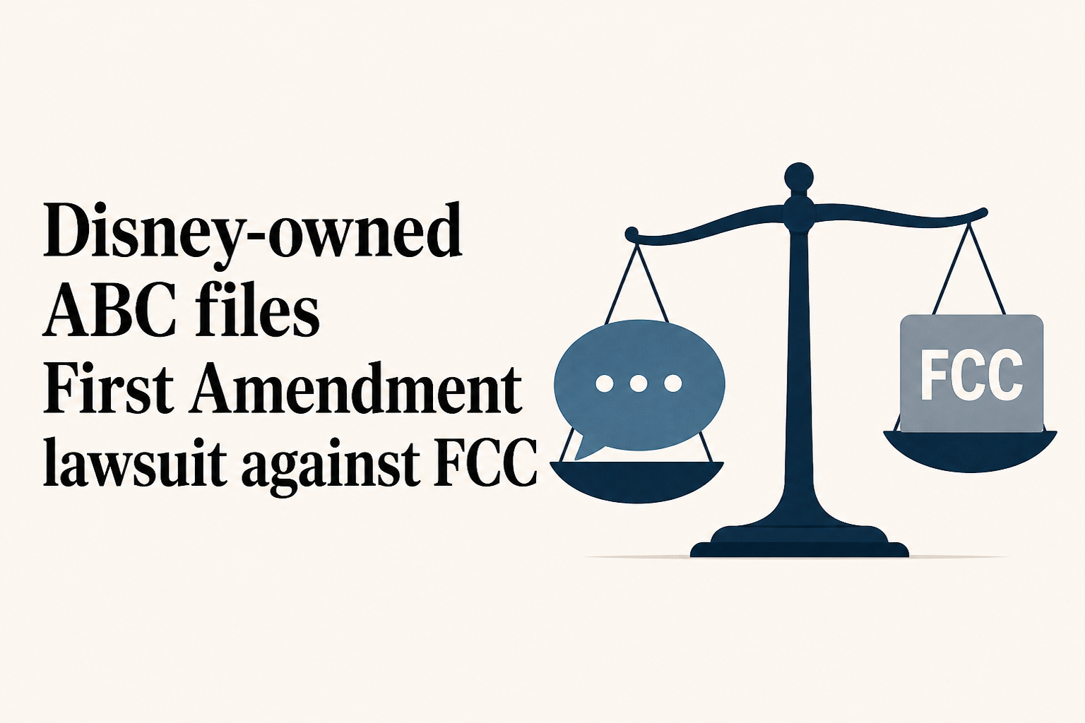 Disney-owned ABC files First Amendment lawsuit against FCC