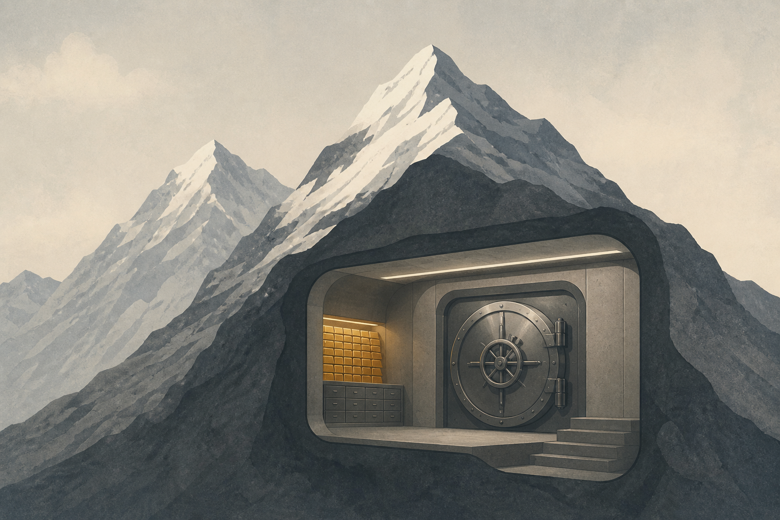 Inside the Swiss Alps vaults being built for the super rich