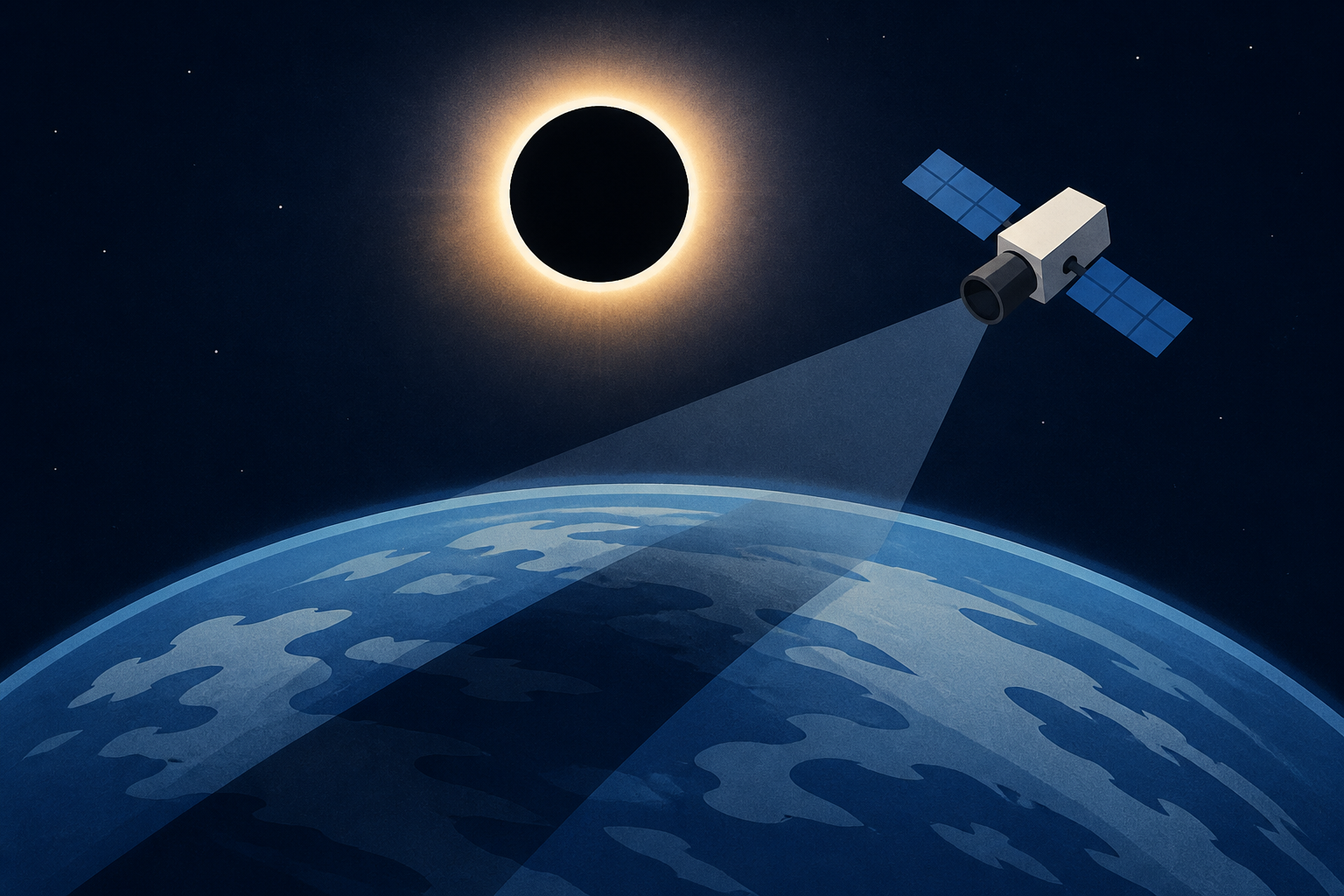 See gorgeous views of the Aug. 12 total solar eclipse captured from space
