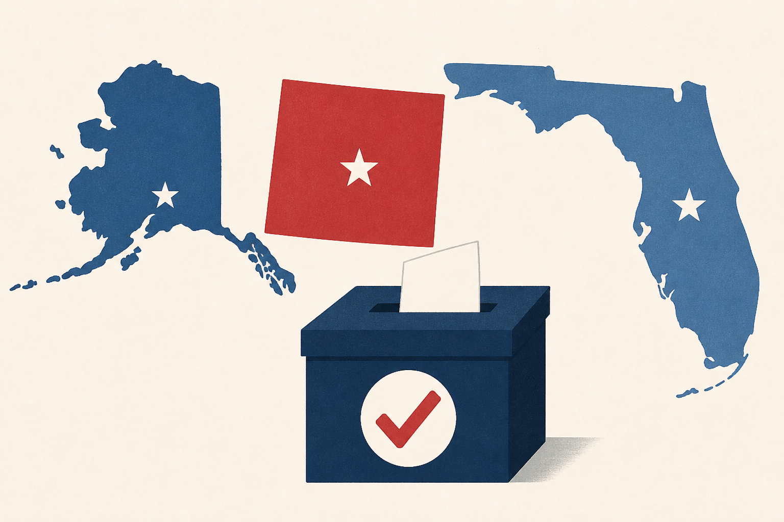 Primary election season rolls into Alaska, Florida and Wyoming