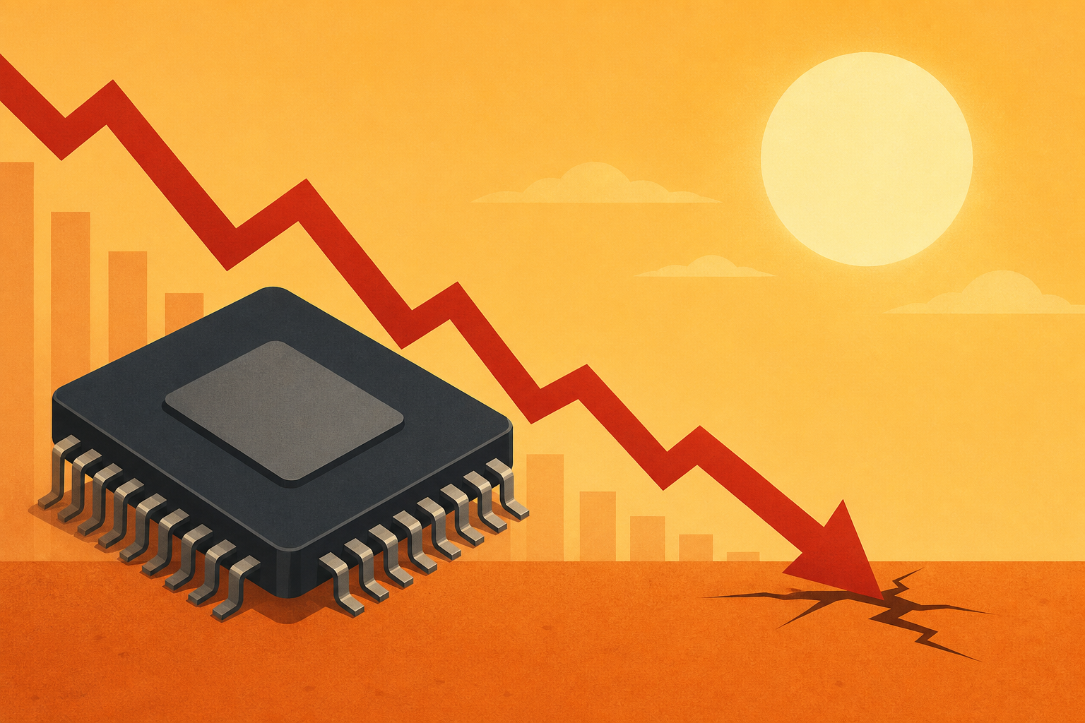 Chip Stocks Drop During Dog Days Of Summer