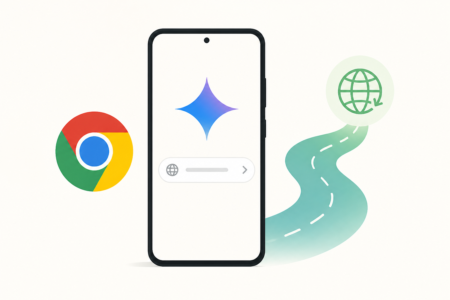 Gemini in Chrome and auto browse roll out on Android in the US