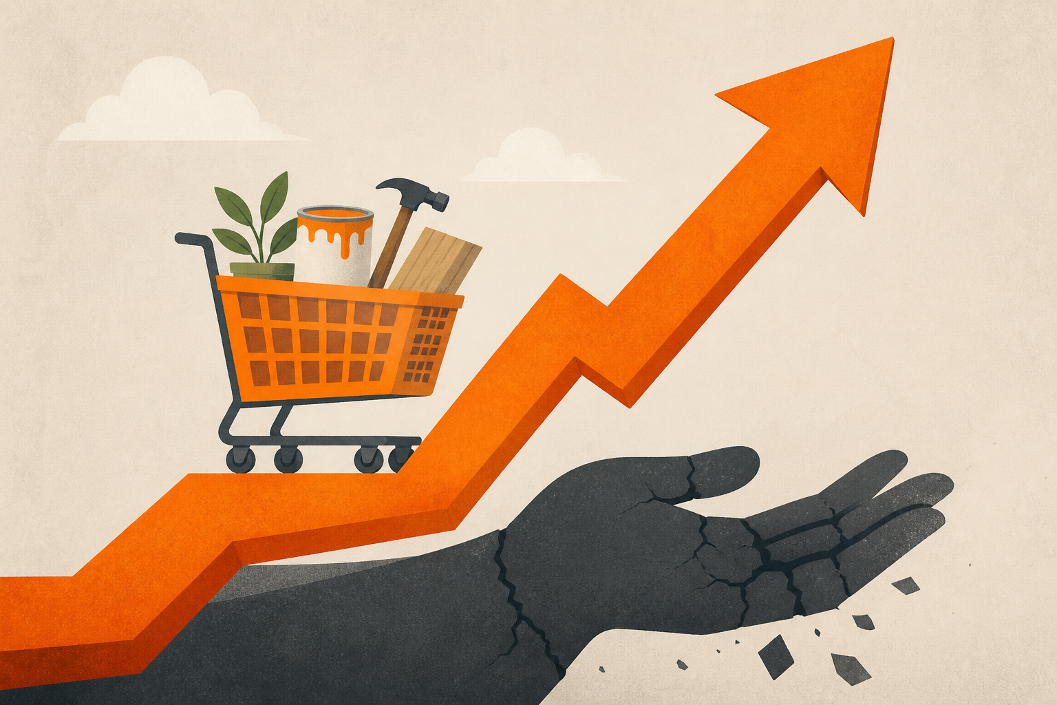 We upgraded Home Depot and raised our price target. It made the best of a terrible hand