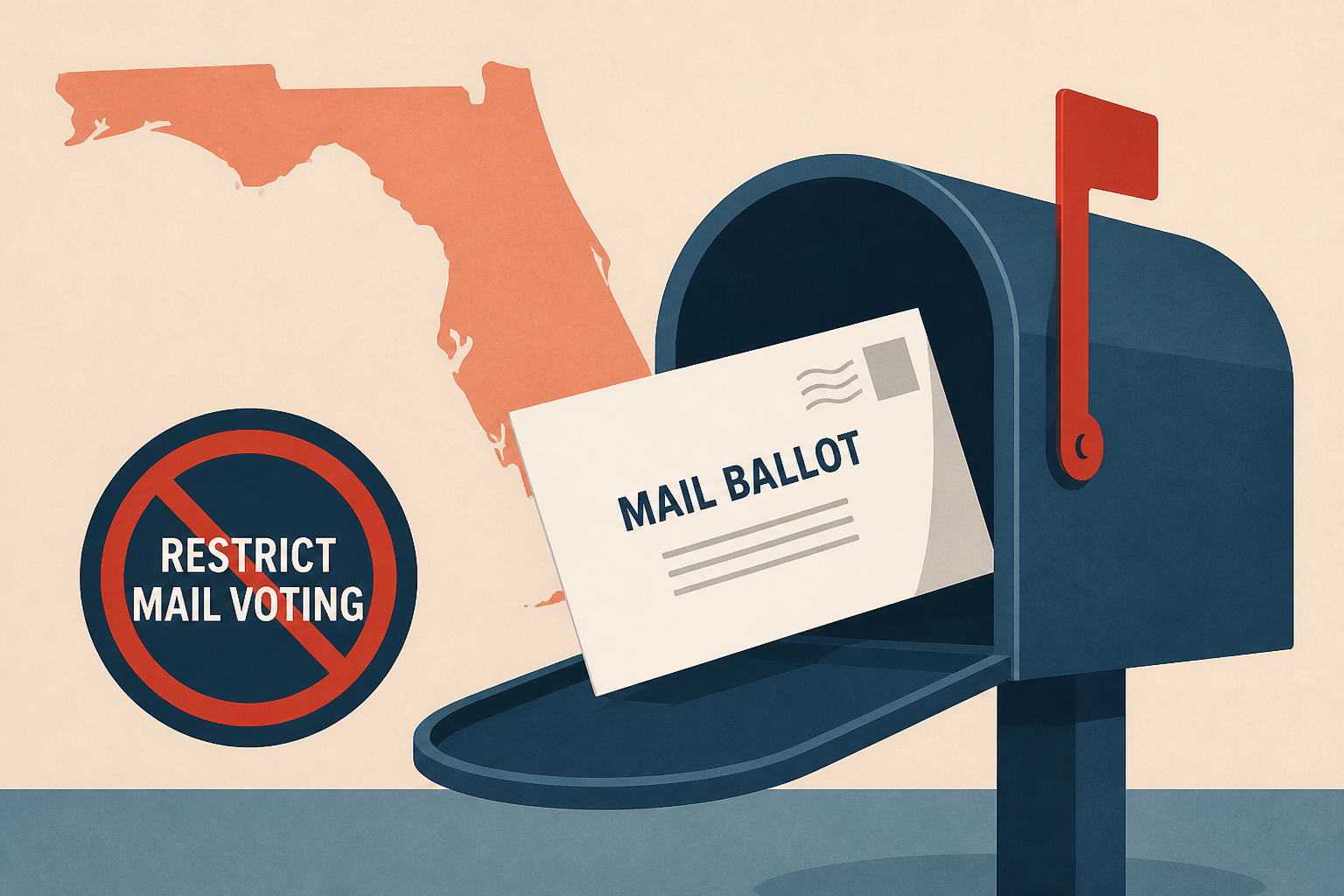 Trump casts mail ballot again in Florida despite efforts to restrict mail voting
