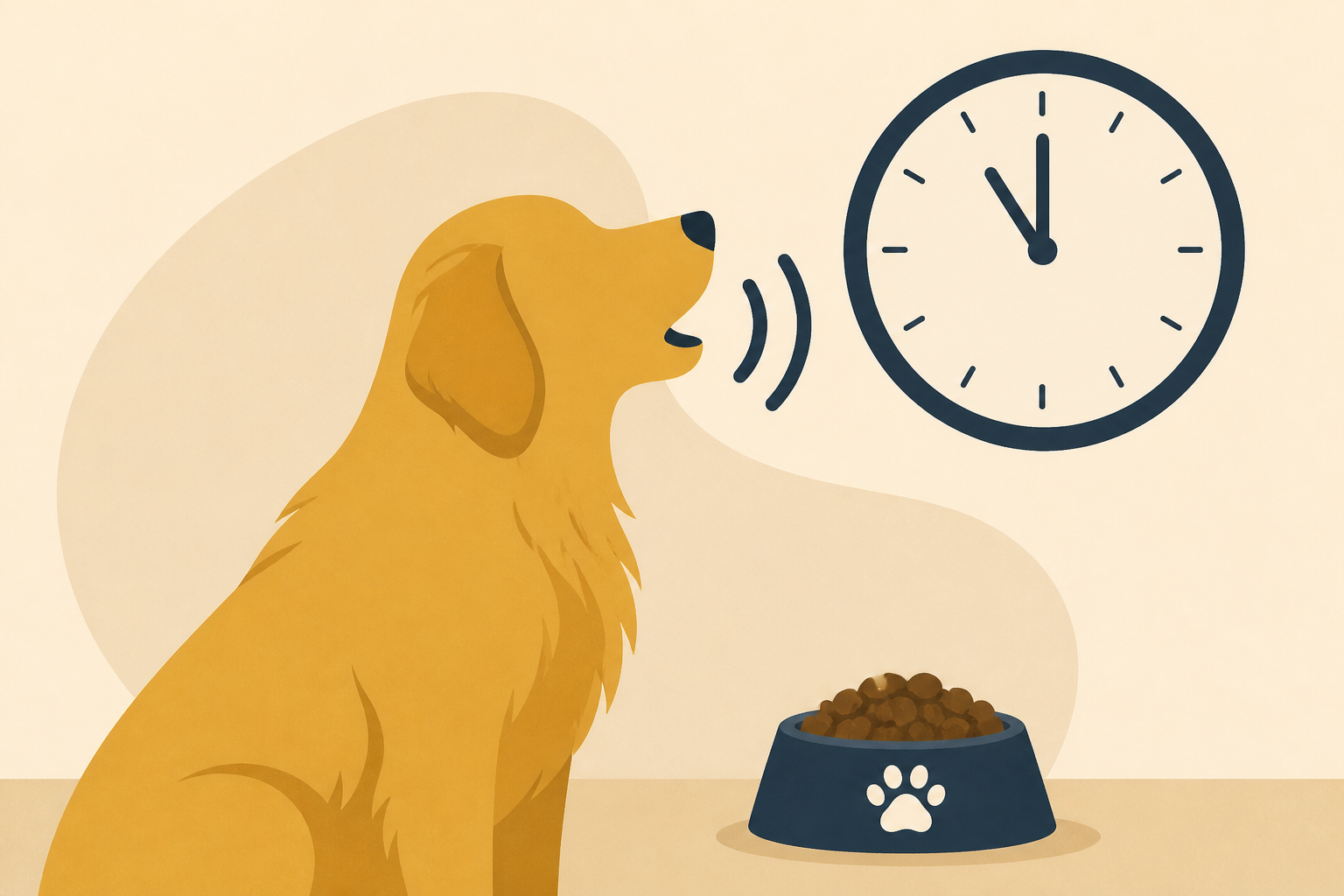 Golden Retriever Almost Says ‘Check the Clock’ When Dinner Is Late