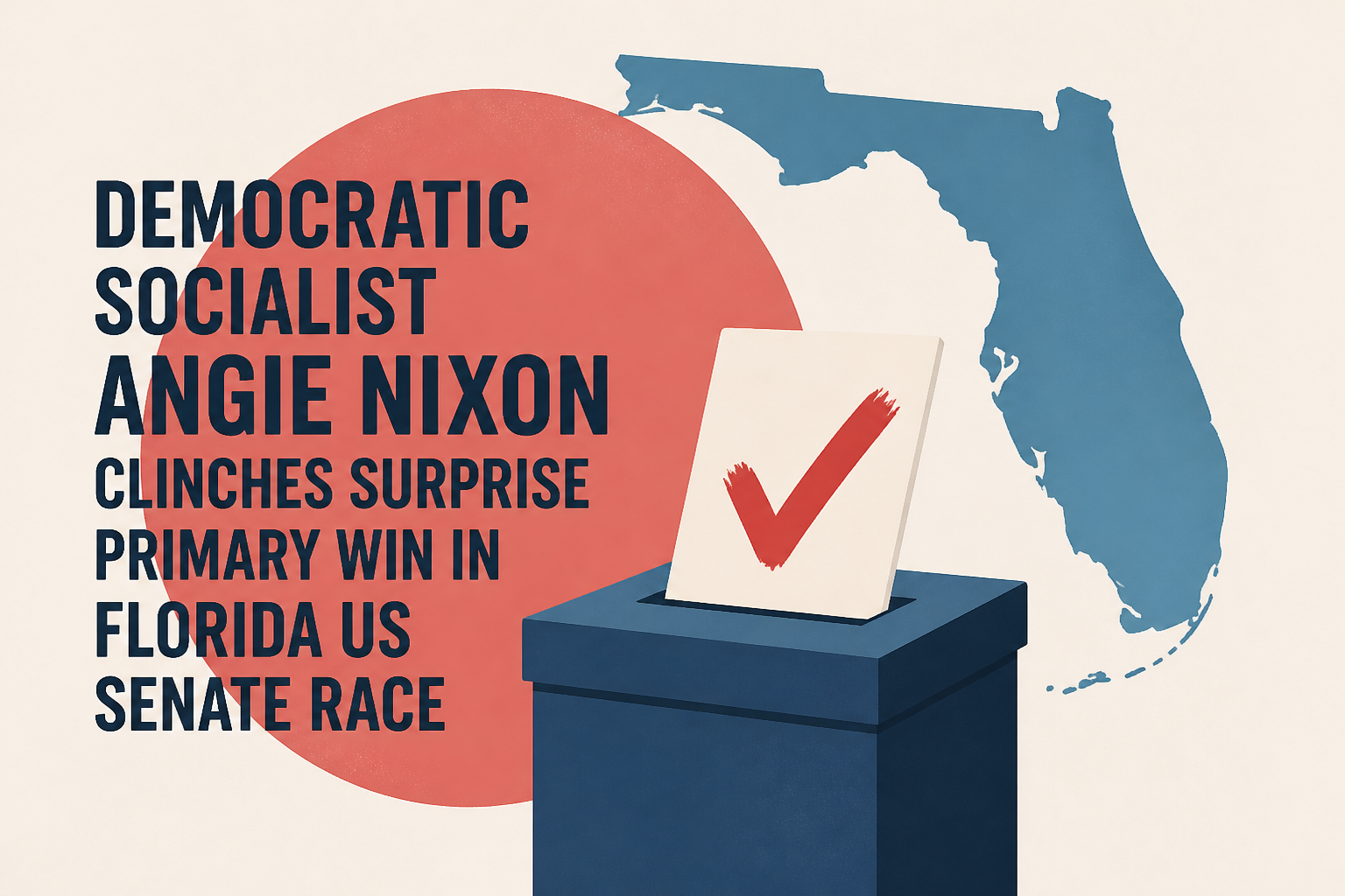 Democratic socialist Angie Nixon clinches surprise primary win in Florida US Senate race