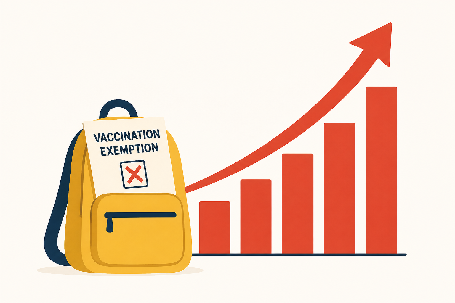Vaccination exemption rates for US kindergartners hit record high