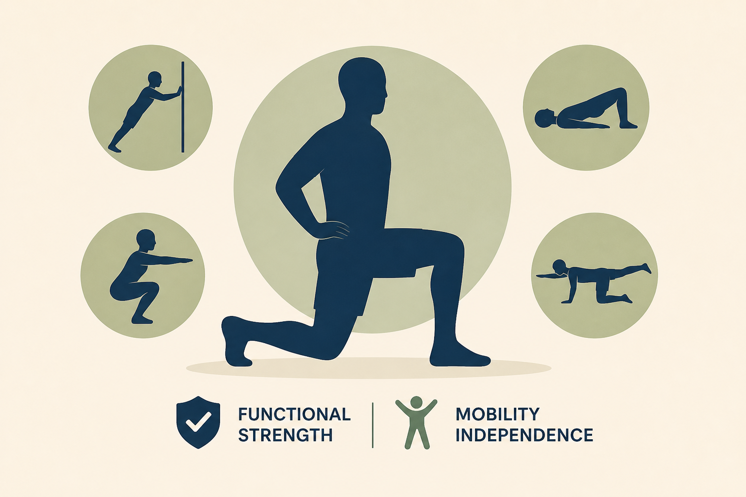 I asked an expert who works with seniors for 5 bodyweight exercises to build functional strength and mobility: Here’s what he said