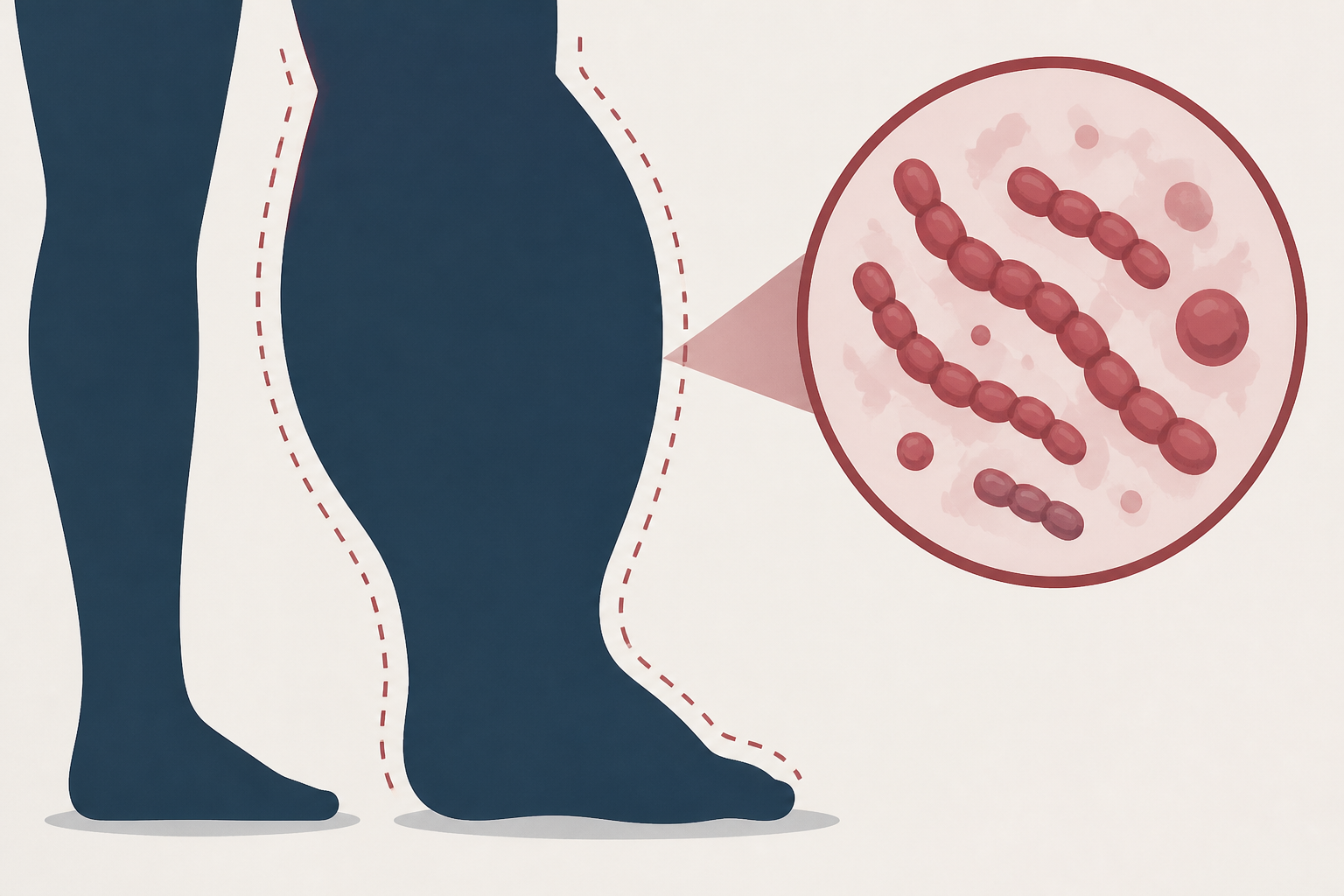 Flesh-eating bacteria caused man's leg to swell to 8 times its size