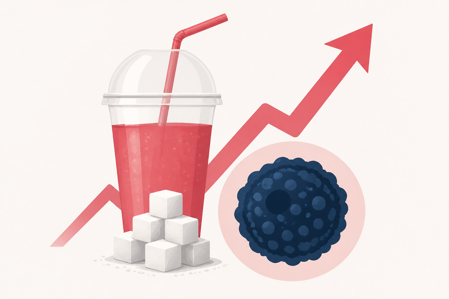 Certain cancer risk spikes with sugar-sweetened beverage consumption