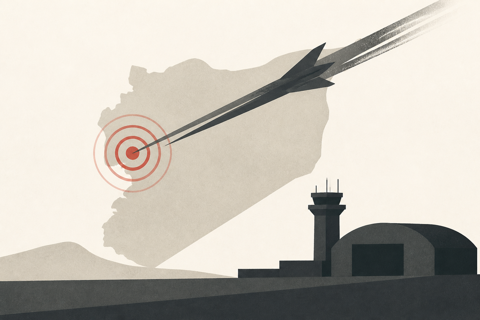 Israel strikes an air base in northwest Syria : NPR