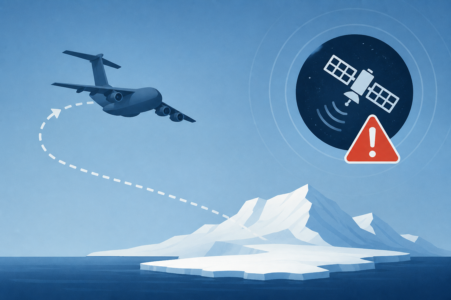 US Air Force flight to Antarctica turns back after space activity warning