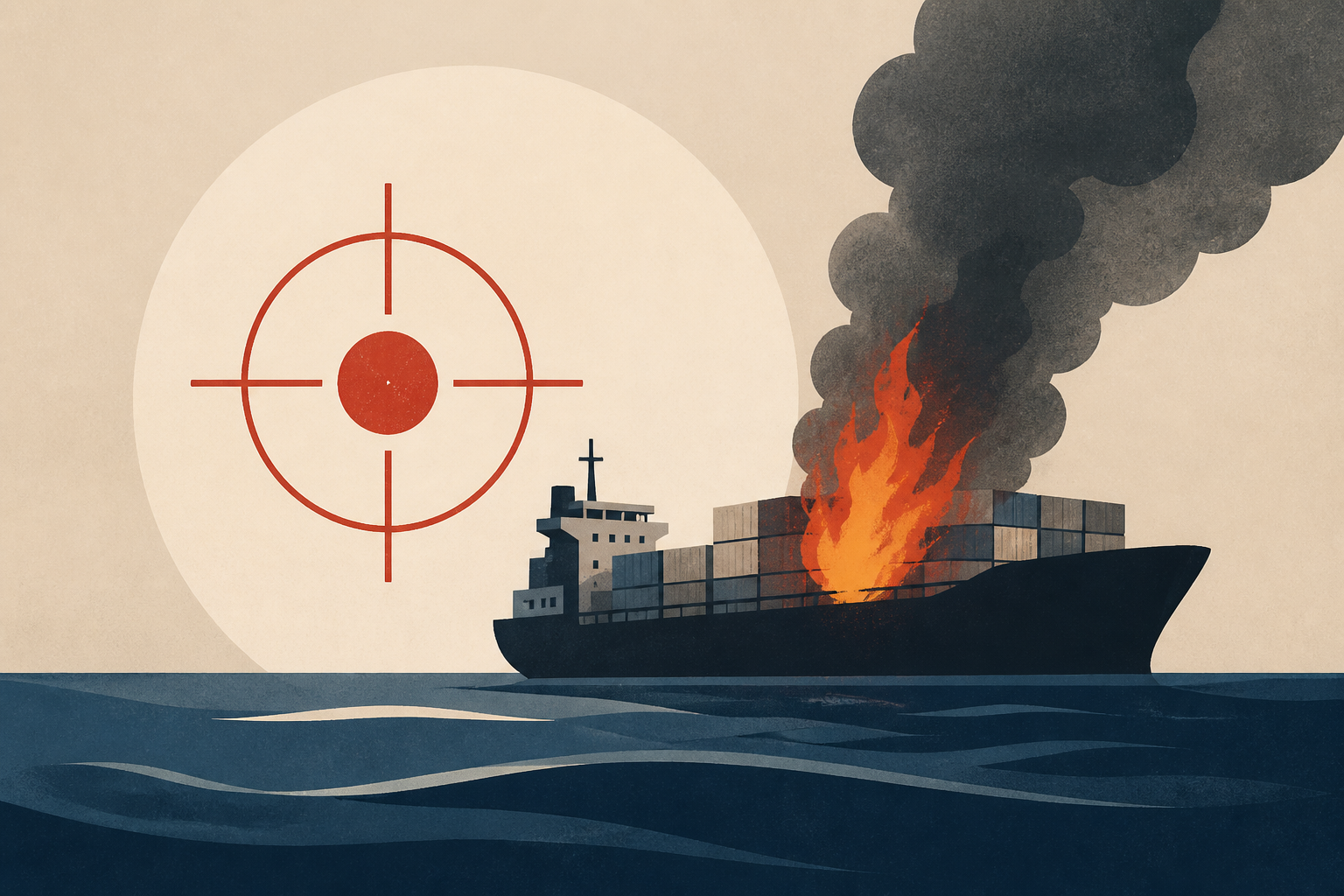Cargo Ship Destroyed in New Attack Off Yemen