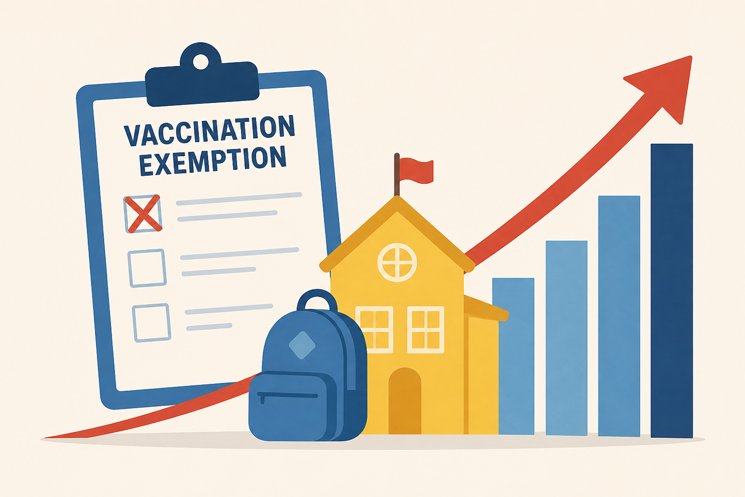 Vaccination exemption rates for US kindergartners hit record high