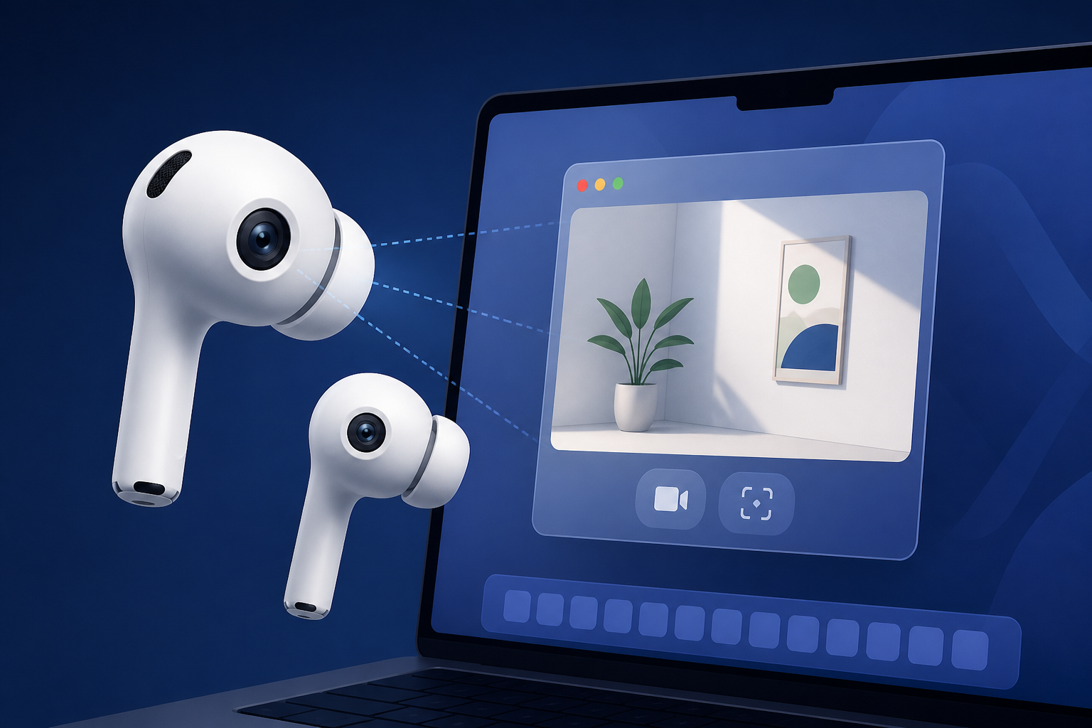 Camera-Equipped AirPods Shown In Action in macOS Beta