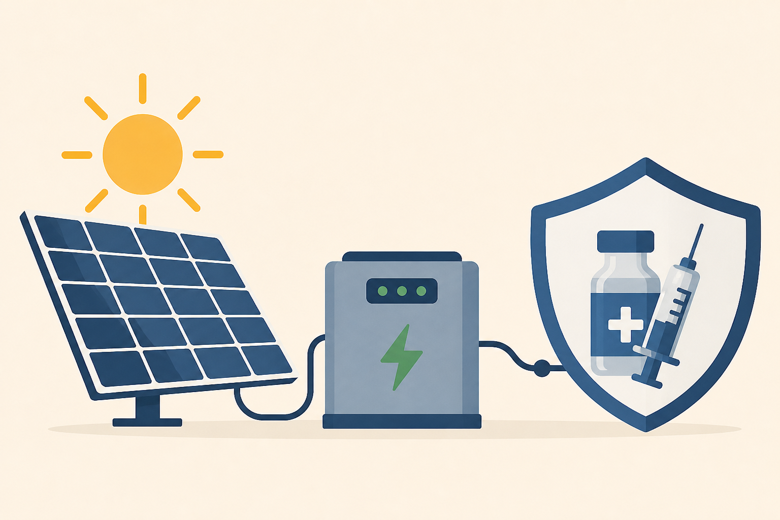 Davis County solar microgrid powers measles vaccinations