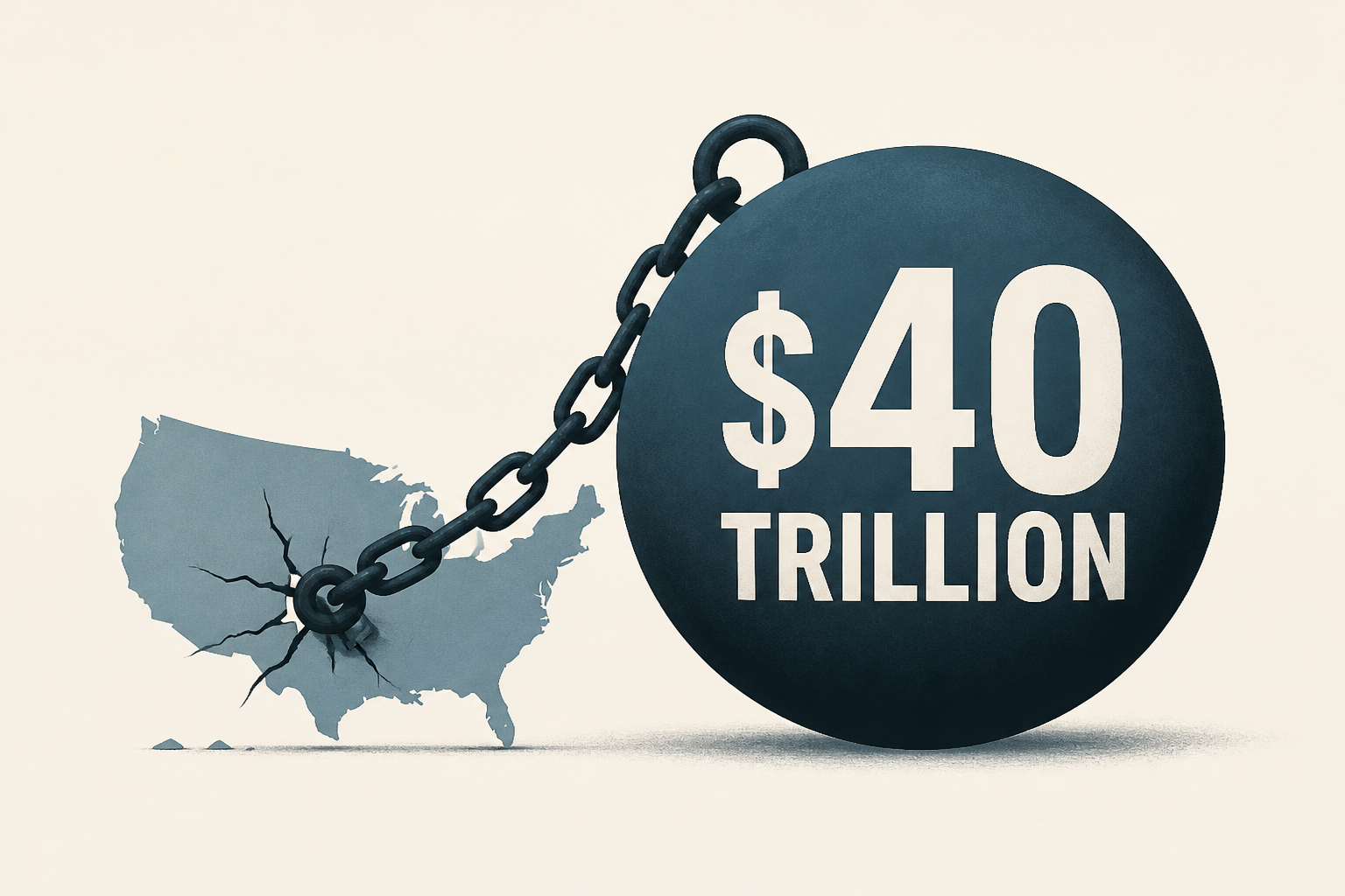 The U.S. debt tops a record-shattering $40 trillion : NPR