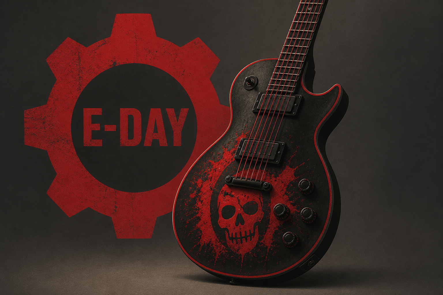 Gears of War: E-Day and Gibson Unite for a Custom Guitar Collection