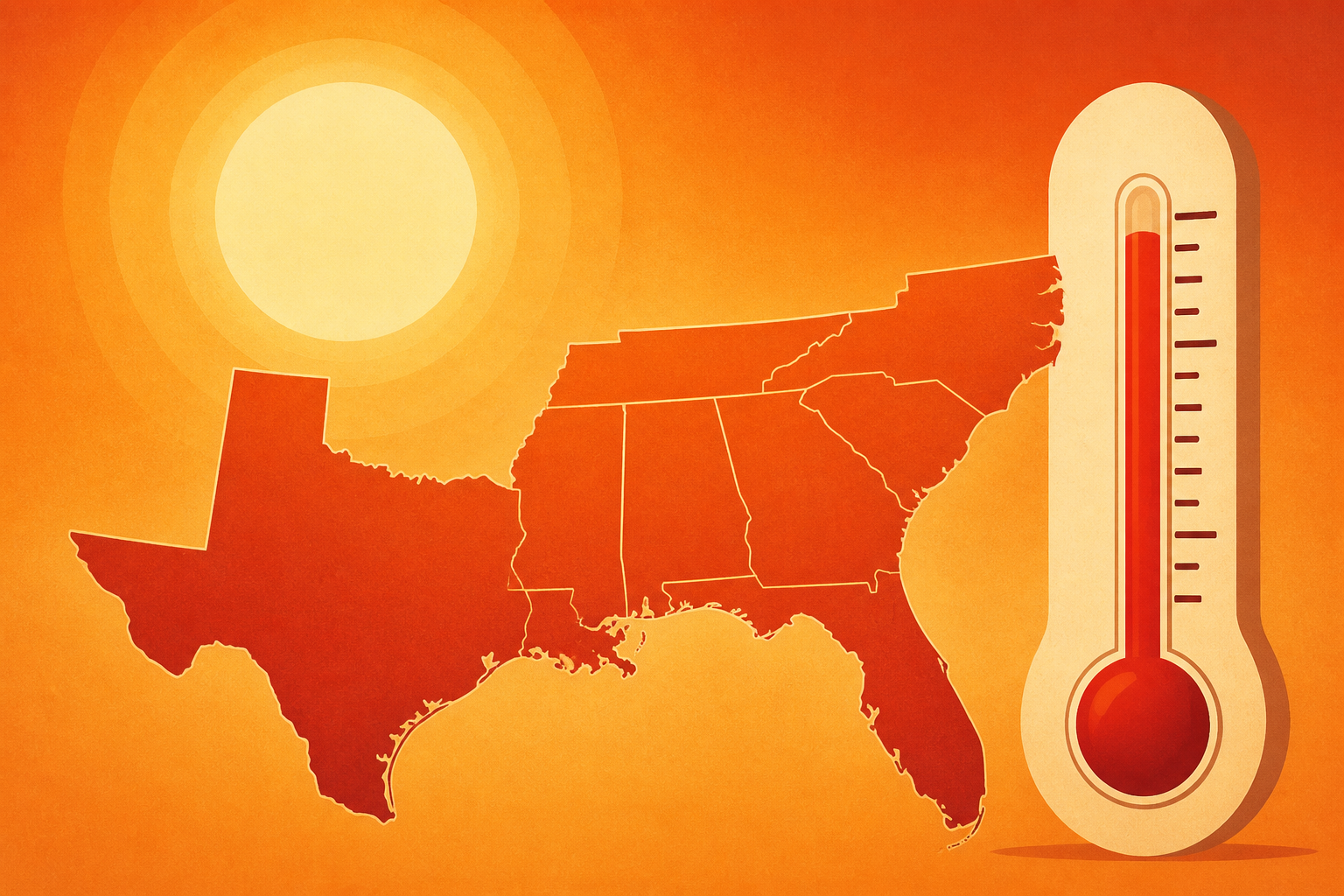 South heat wave to bring dozens of records this week