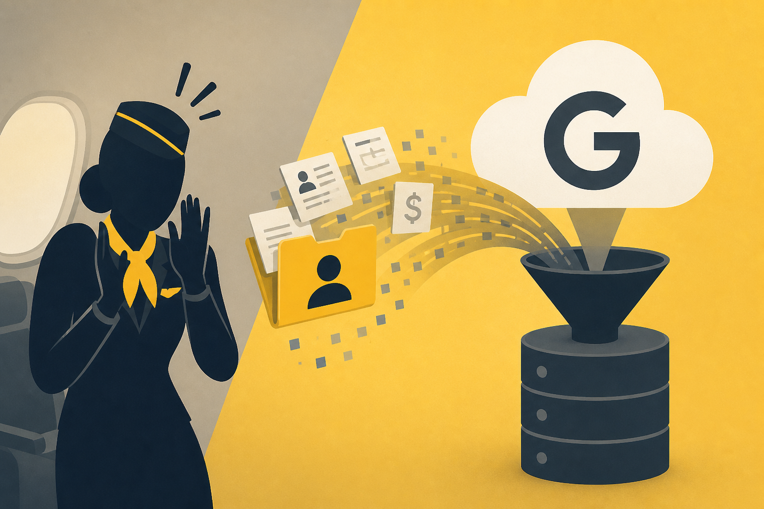 Flight attendants freaked out that Google is buying tons of Spirit employee data