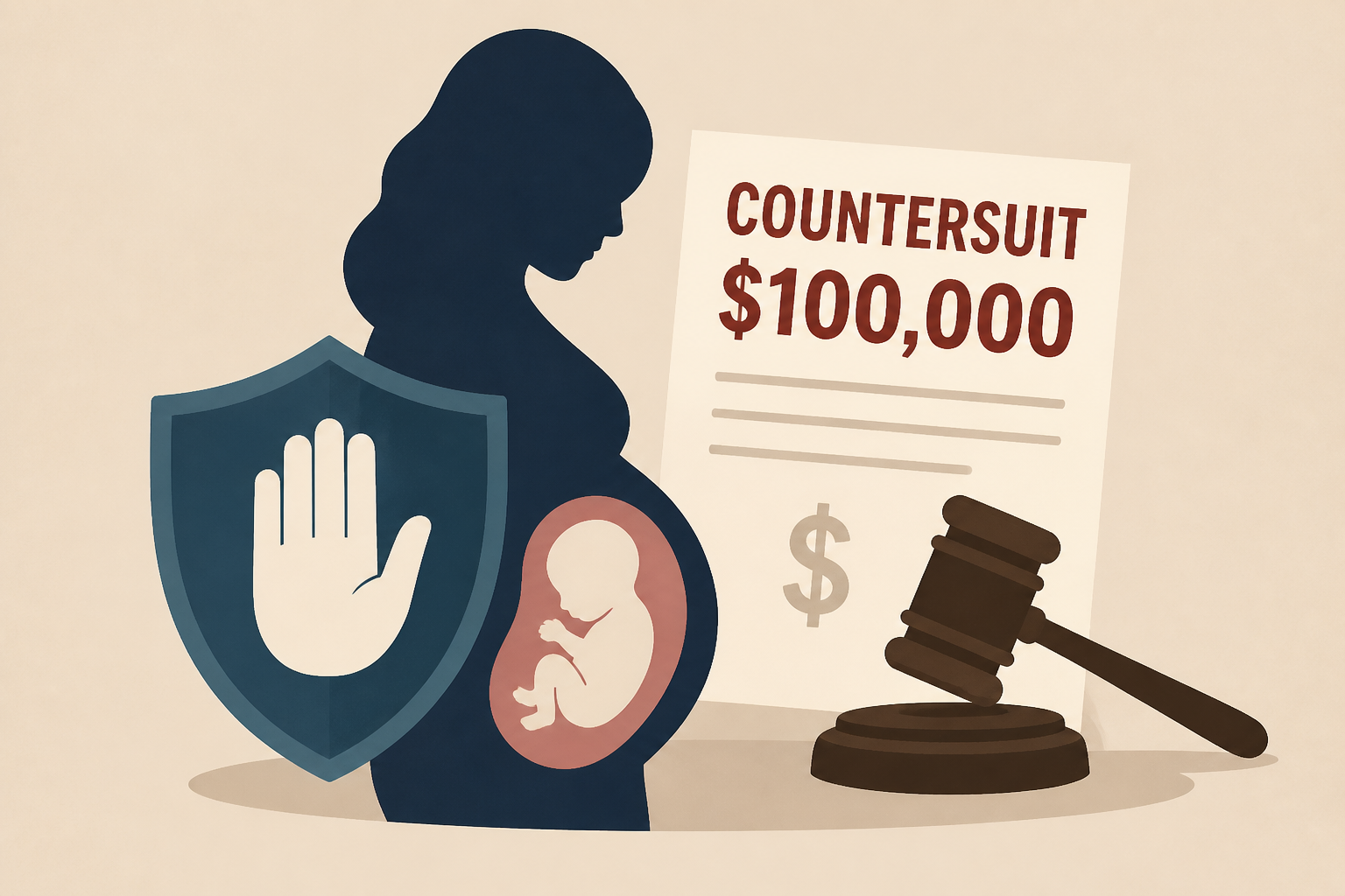 Surrogate hit with $100K countersuit for refusing abortion: report