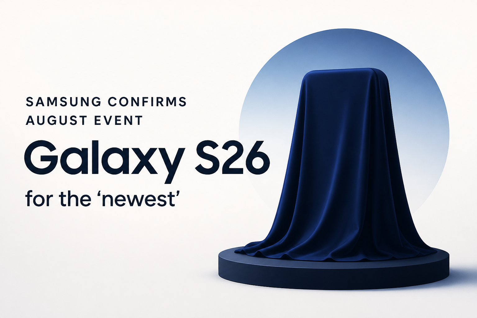 Samsung confirms August event for the 'newest' Galaxy S26