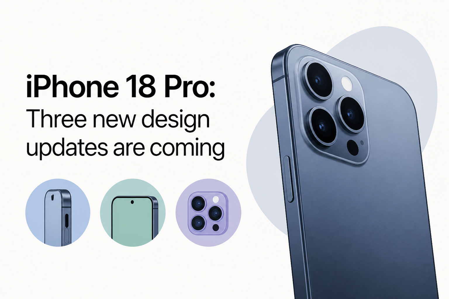 iPhone 18 Pro: Three new design updates are coming