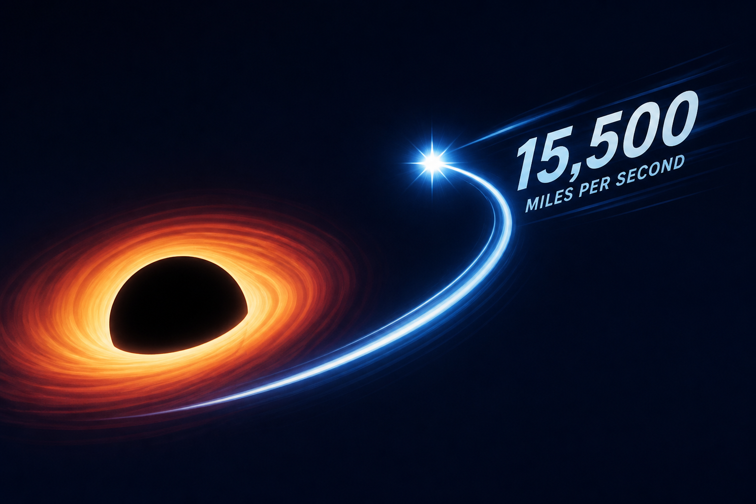 Scientists just found the fastest known star in the Milky Way. It zooms around our black hole at 15,500 miles per second