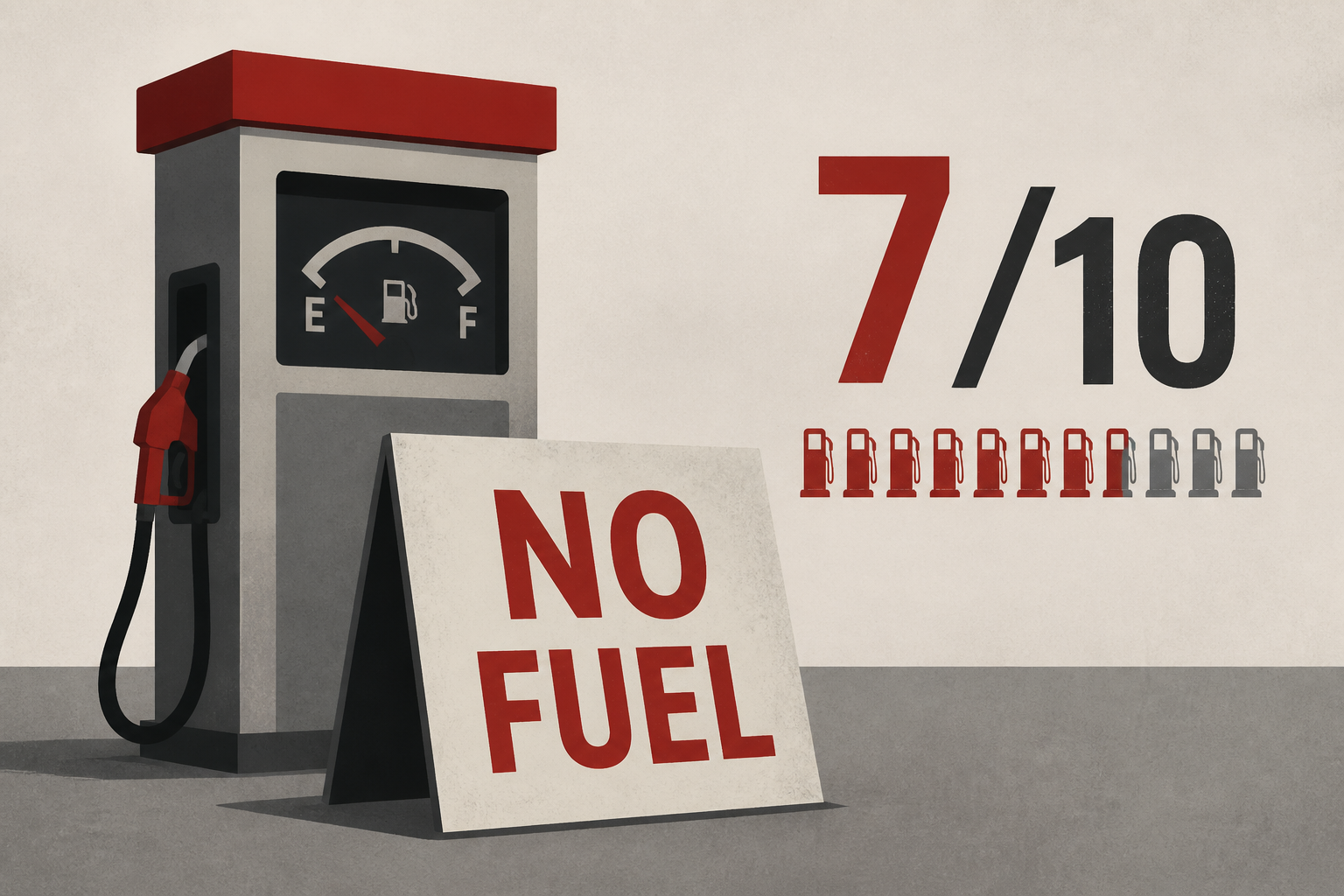 Russia runs out of petrol at seven in 10 stations as fuel crisis worsens