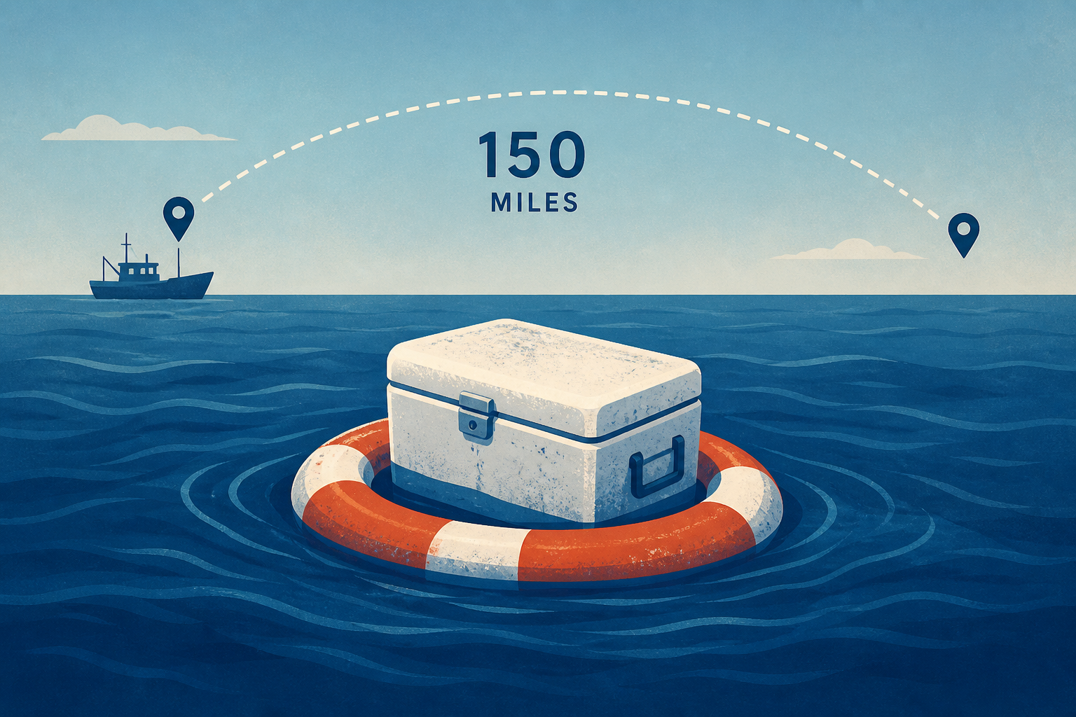Fishermen found alive floating on cooler 150 miles off Mexico 5 days after going missing