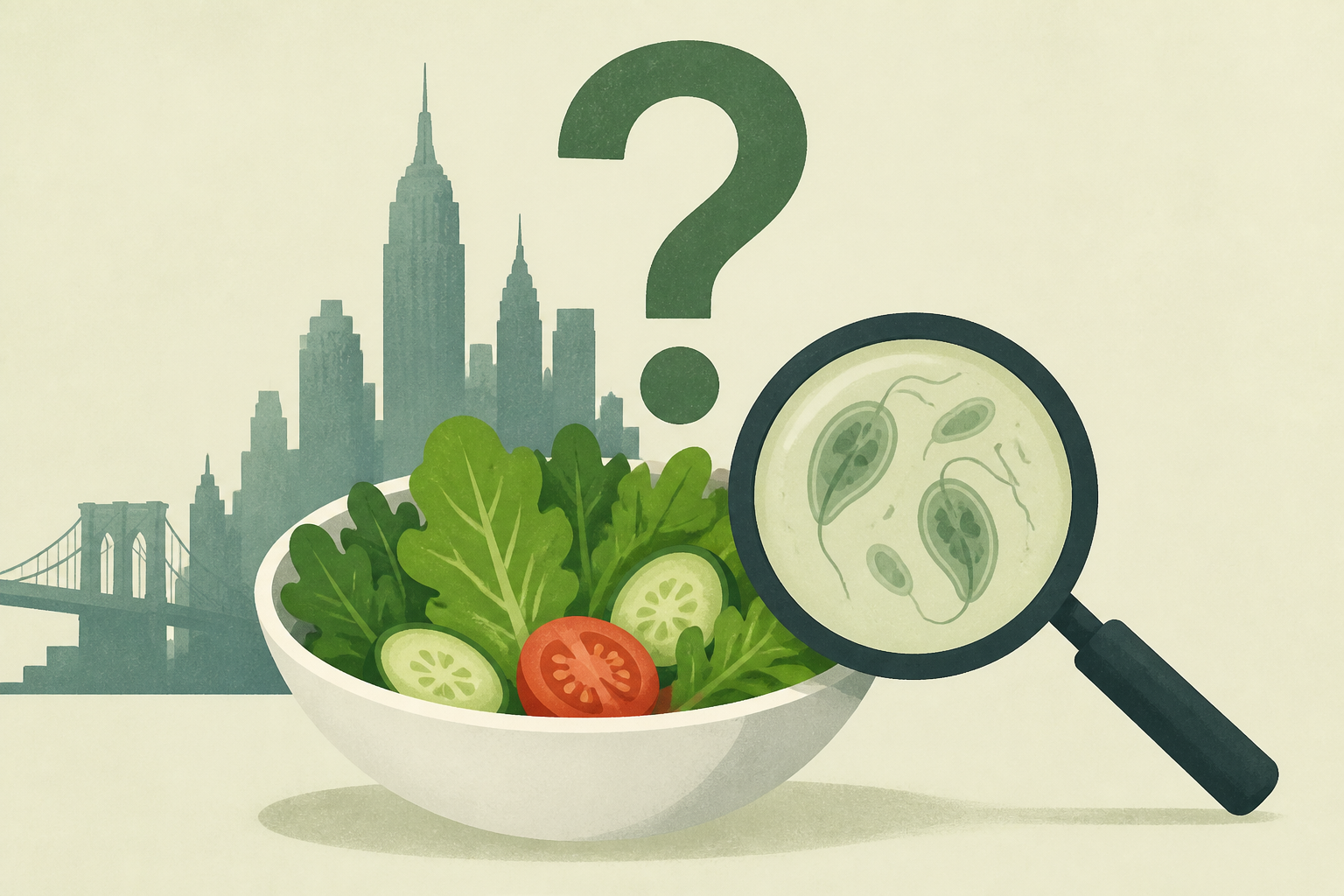 Is it safe to eat salad? How New Yorkers are coping with the threat of cyclosporiasis.