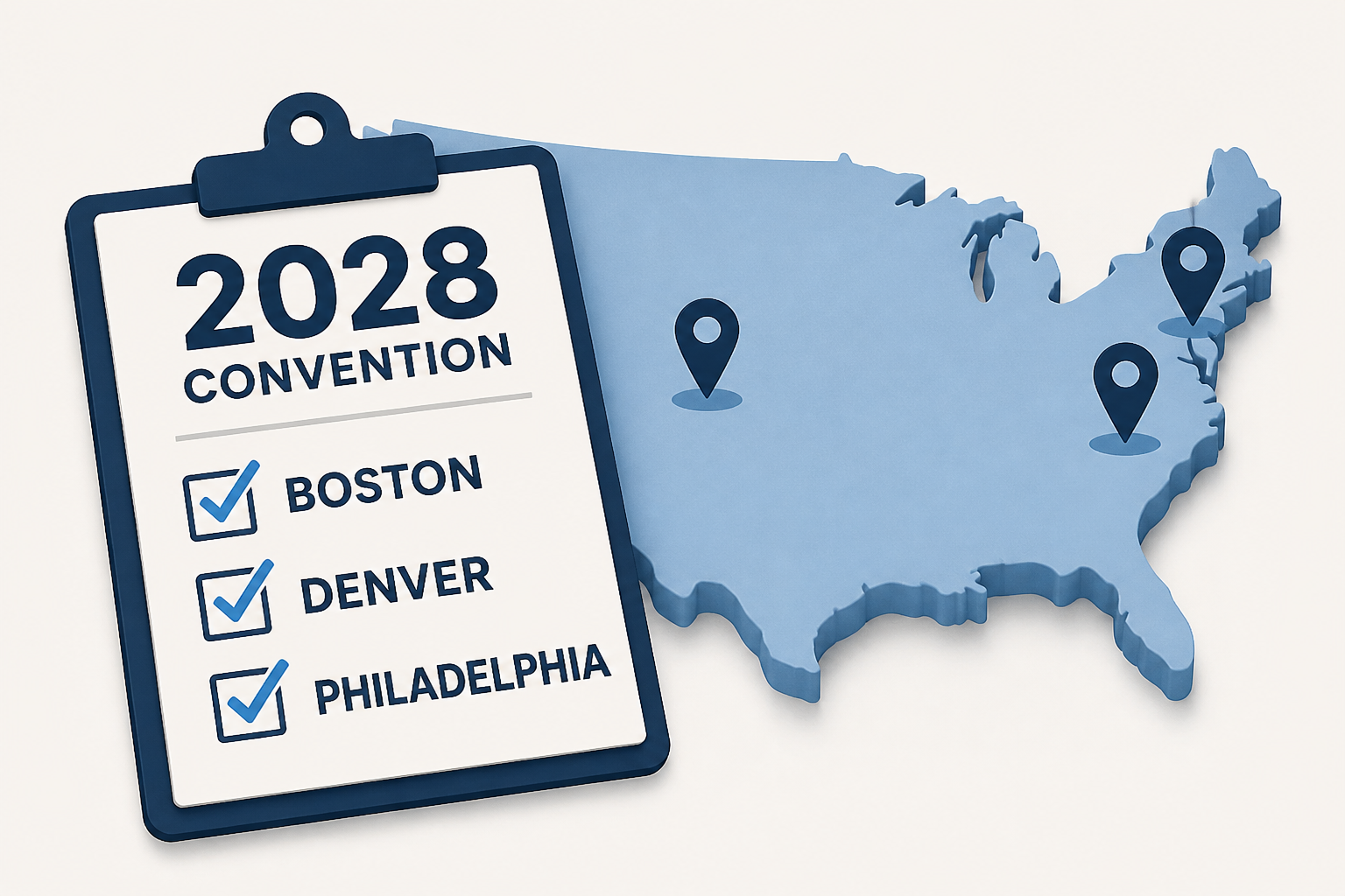 Democrats narrow 2028 convention finalists to Boston, Denver and Philadelphia