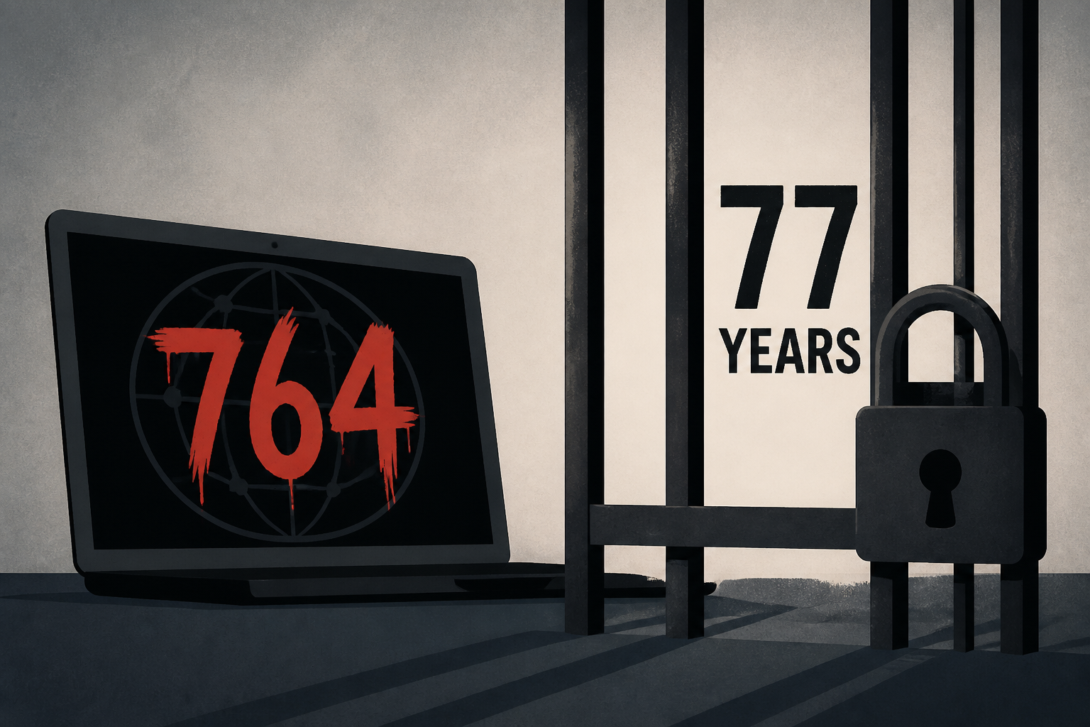 Member of online extremist network "764" gets record 77 years in prison