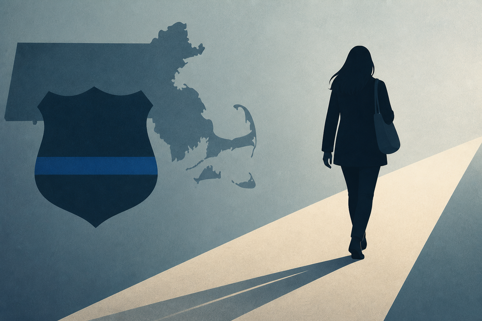 Wanted wife of dead Mass. cop seen calmly walking away
