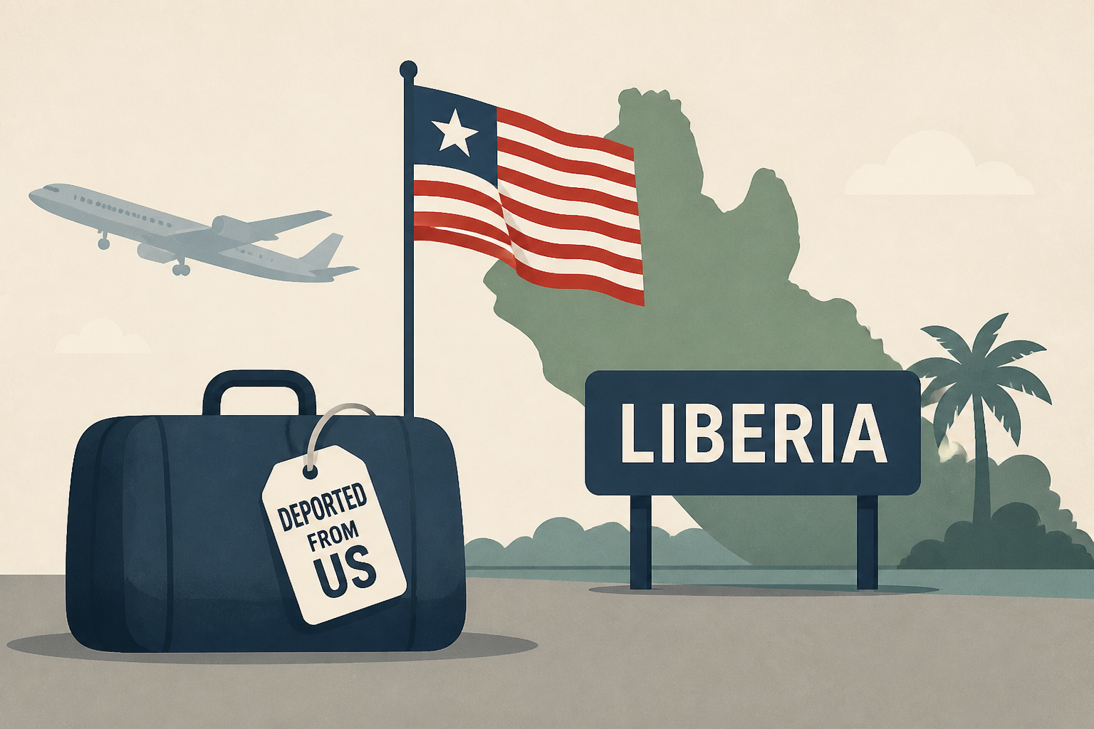 First group of US deportees, out of an expected 1,200, arrive in Liberia