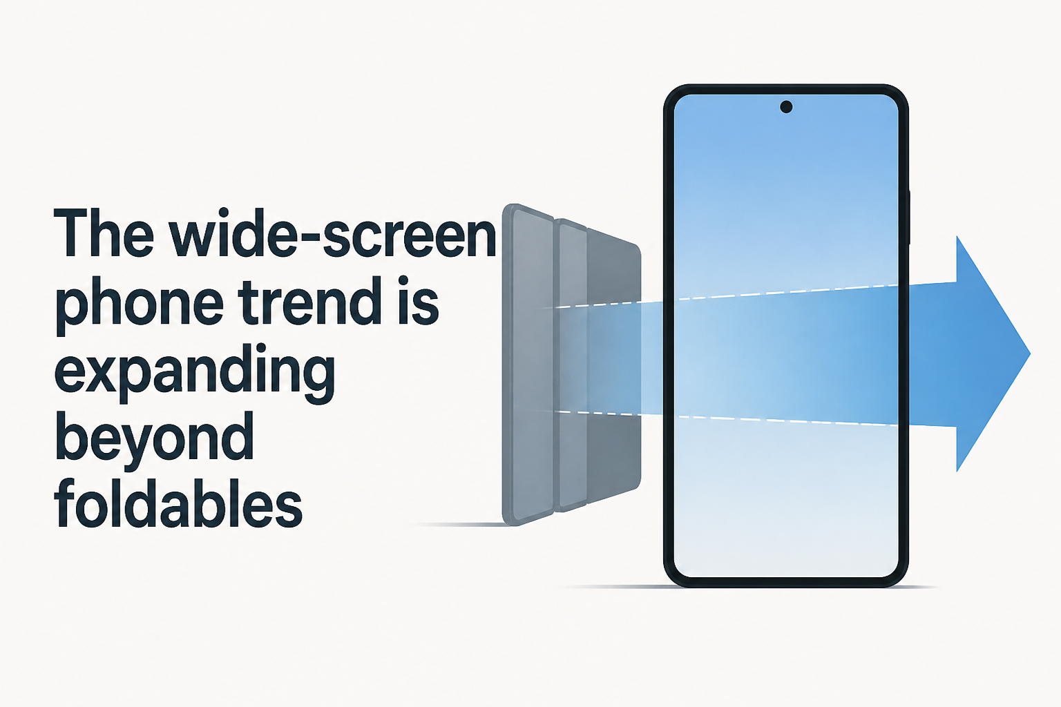 The wide-screen phone trend is expanding beyond foldables