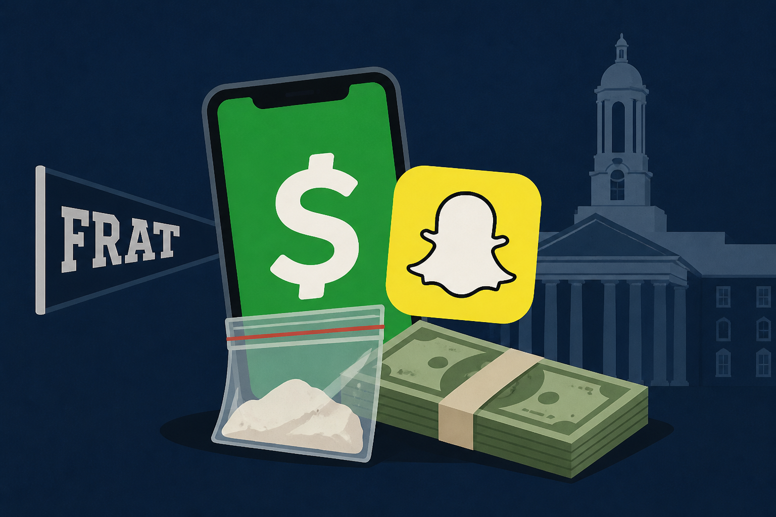 Penn State frat bros used cash apps, Snapchat for drug deals: court docs