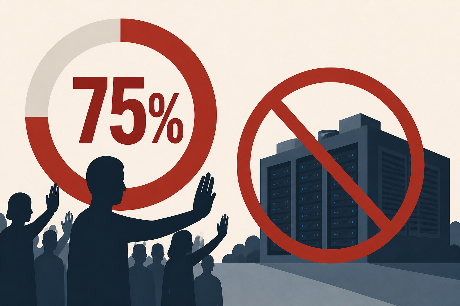 Exclusive: 75% of Americans Now Oppose Local Data Center Development