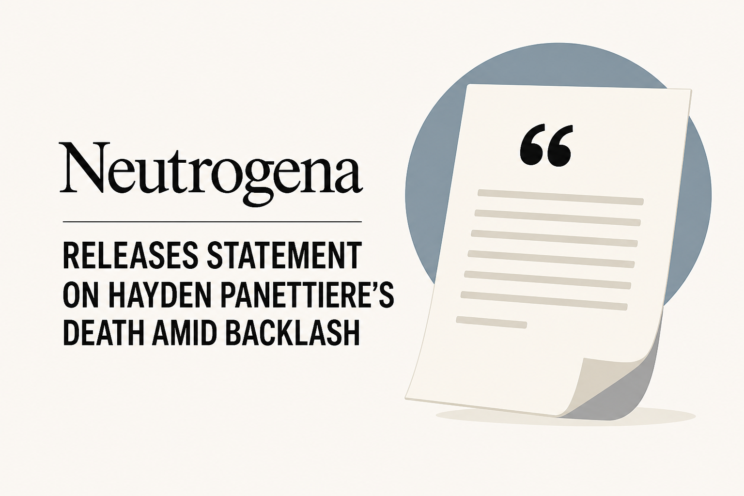 Neutrogena Releases Statement on Hayden Panettiere's Death Amid Backlash