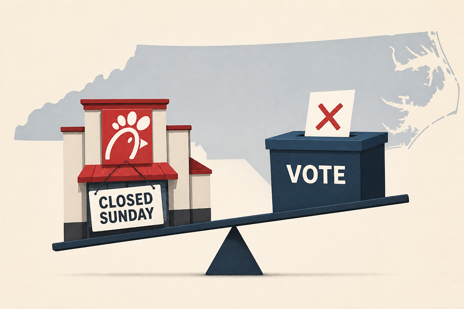 No Chick-fil-A, no voting: One North Carolina county’s argument for closing polls on Sundays