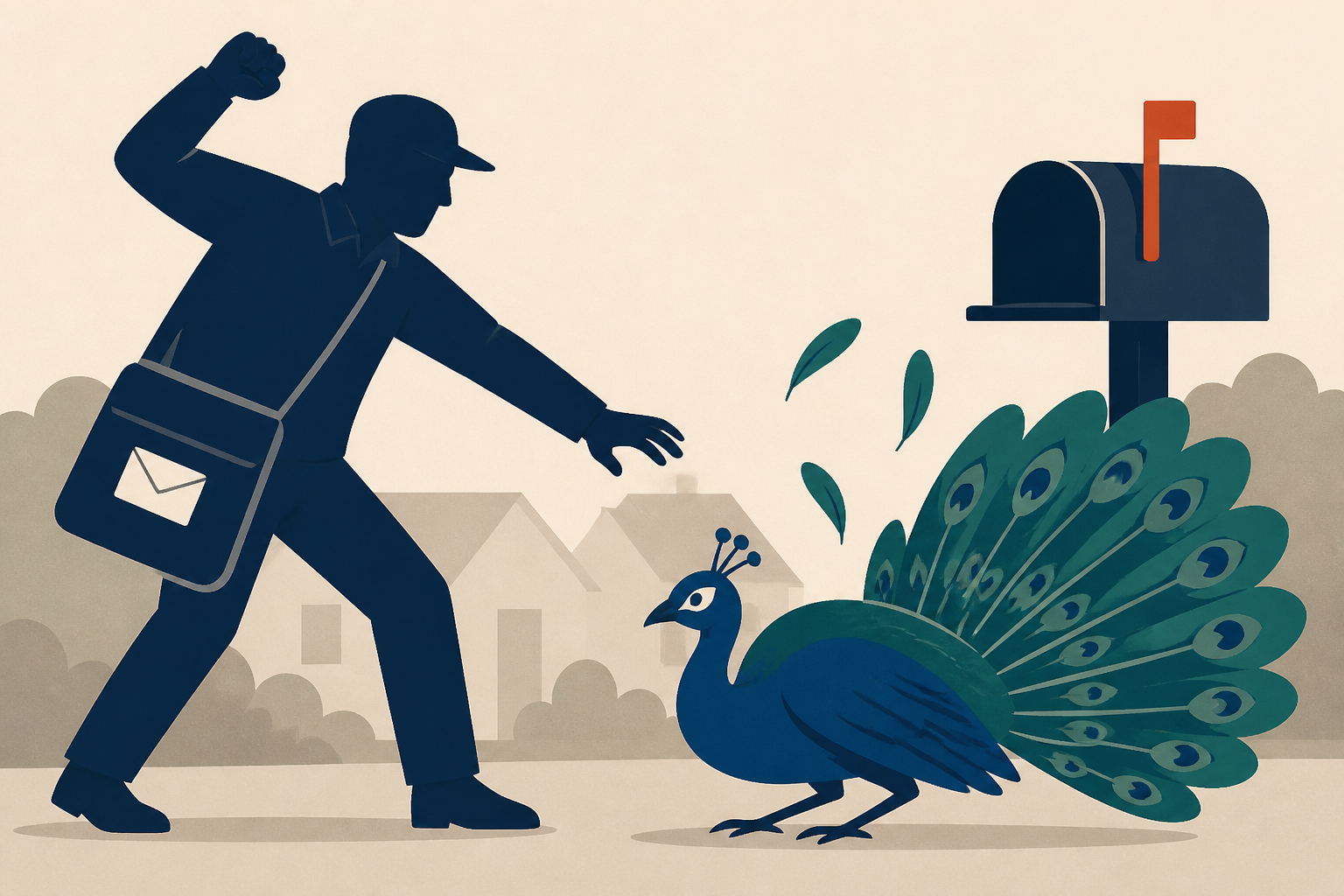 Pasadena, California neighbors outraged after mailman seen on video attacking peacock