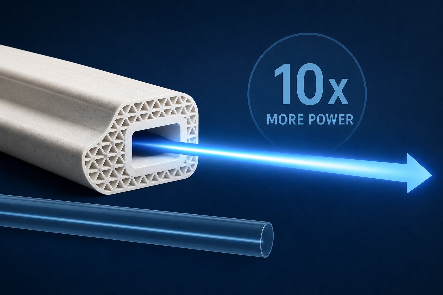 3D-printed ceramic waveguide lasers could surpass the power of glass fiber lasers by 10 times